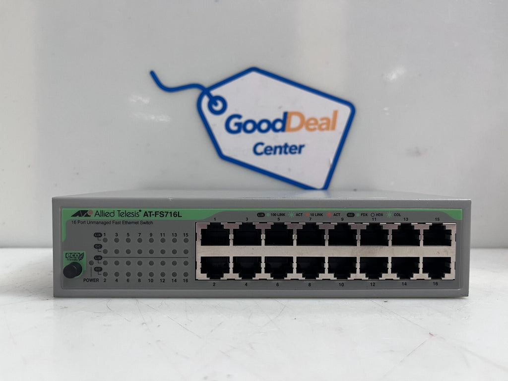 ALLIED TELESIS AT-FS716L Ethernet Switch   16 Ports0