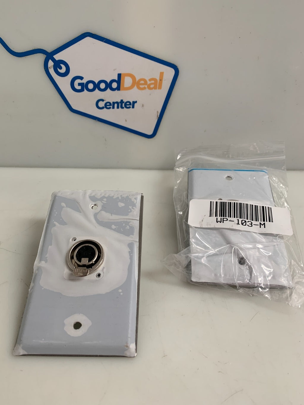 LOT OF 2 NEUTRIK WP-103F FEMALE WALL PLATE WP-103-M MALE WALL PLATE
