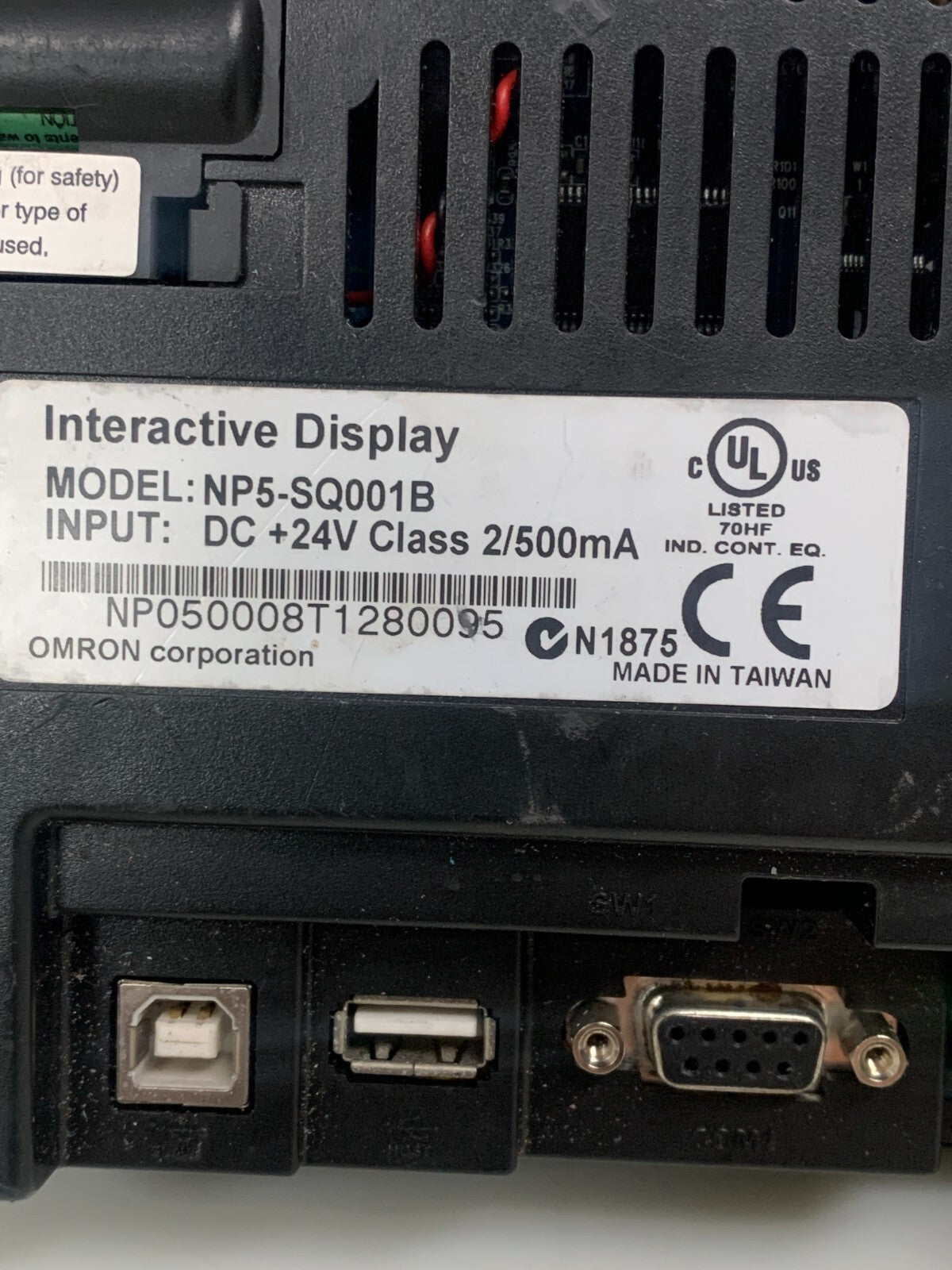 Omron NP5-SQ001B Interactive Display