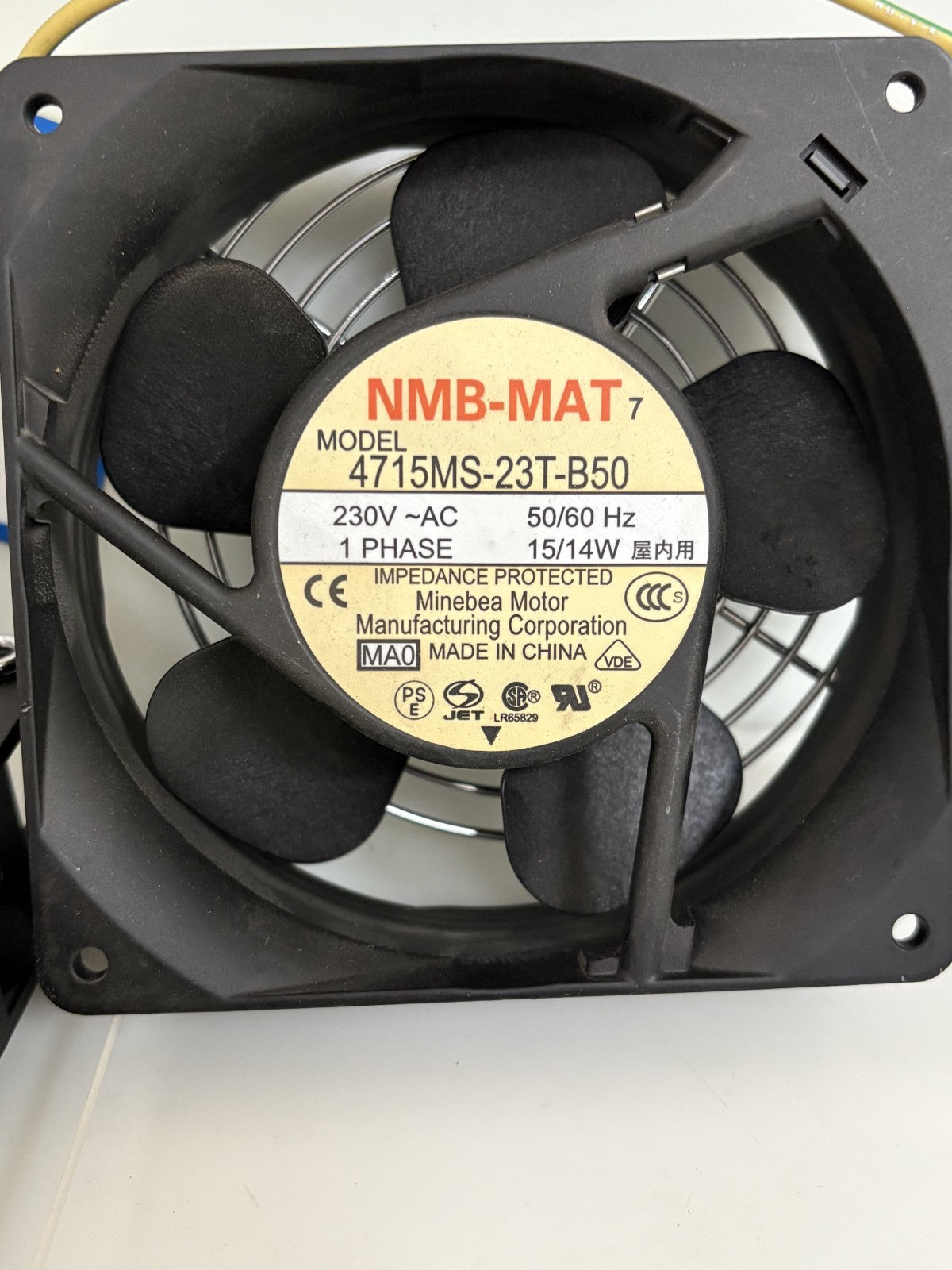 LOT OF 2 NMB-MAT AXIAL FAN 4715MS-23T-B50