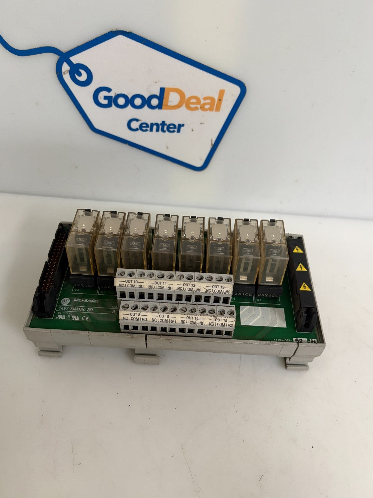 ALLEN BRADLEY 8 RELAY MODULE 1492-XIM120-BR A