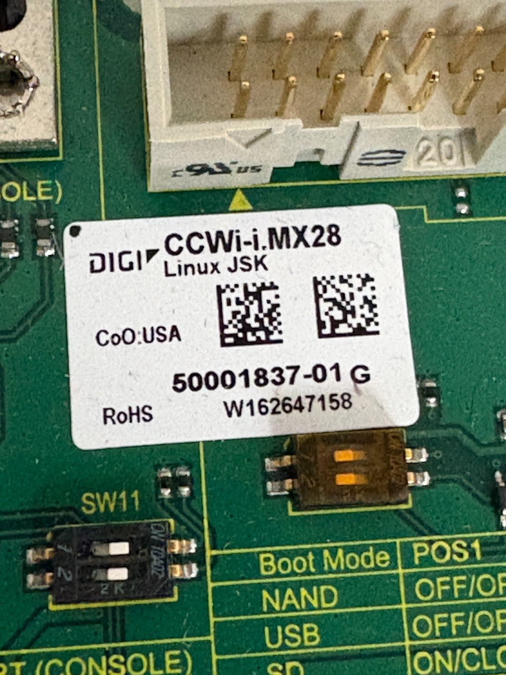 DIGI INTERNATIONAL TRANSCEIVER WIFI CIRCUIT BOARD DIGI CCWI-IMX285