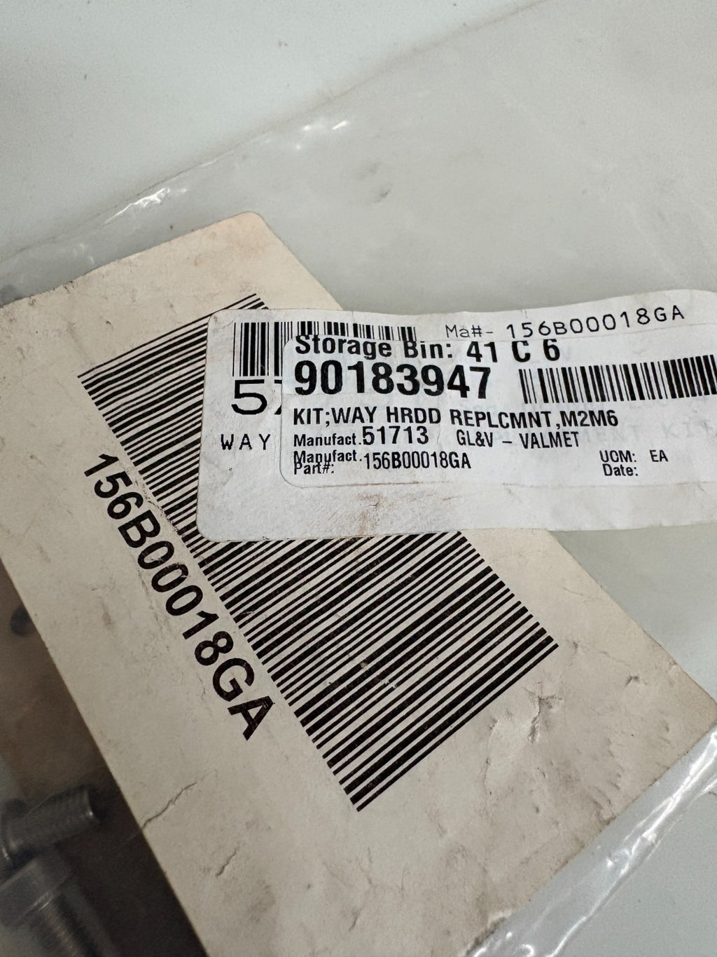 LOT OF 4 VALMET GL&V WAY M2M6 HARDENED REPLACEMENT KIT 156B00018GA