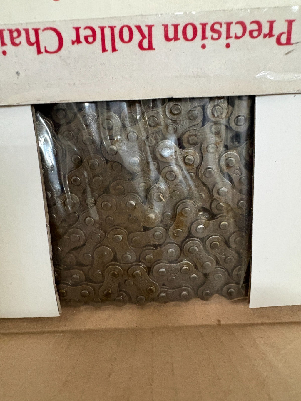 LOT OF 2 RED LEAF ROLLER CHAIN ASME/ANSI 35 RIV 10' 320 LKS