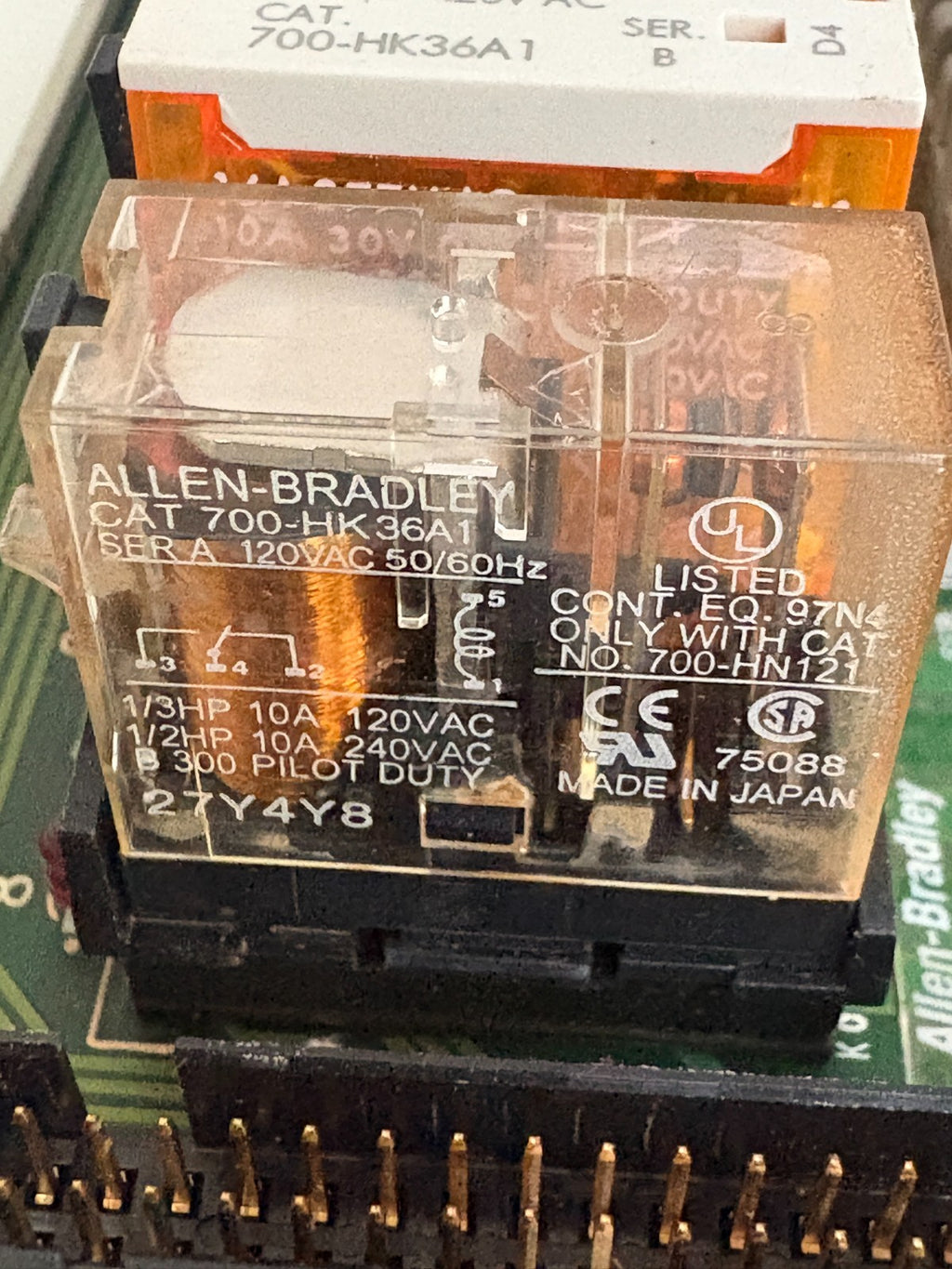 ALLEN BRADLEY RELAY MASTER MODULE 1492-XIM120-BR A2