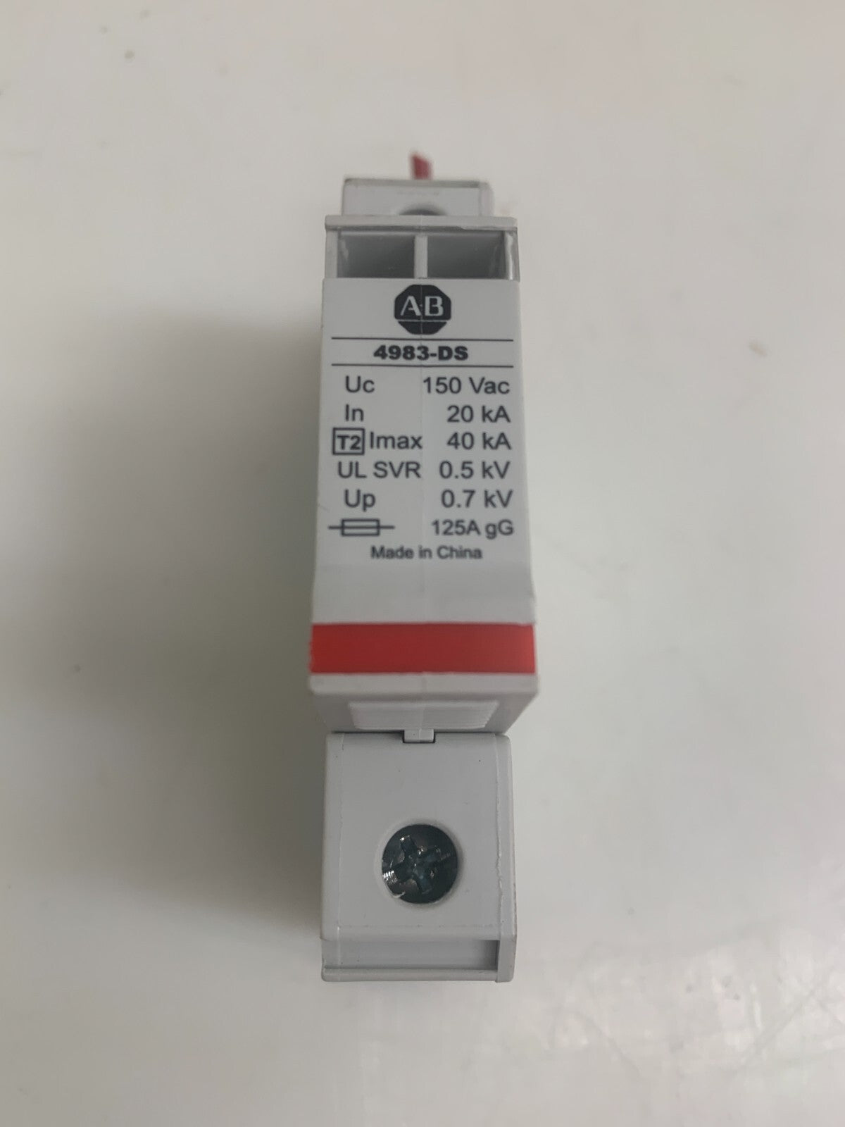 ALLEN BRADLEY   Surge Suppressor  4983-DS120-40   w/Base 4983-DS120-401