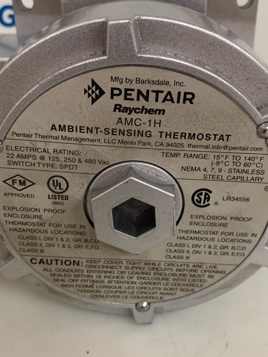PENTAIR RAYCHEM AMBIENT-SENSING THERMOSTAT AMC-1H