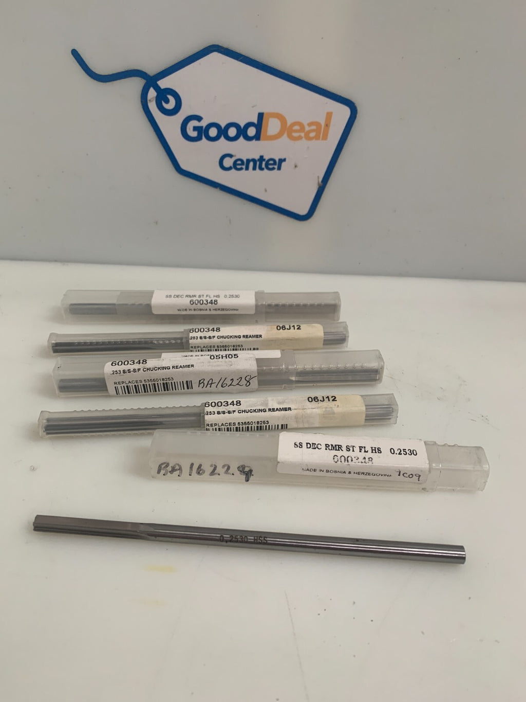 LOT OF 5  S. STEEL 0.2530" REAMER #600348