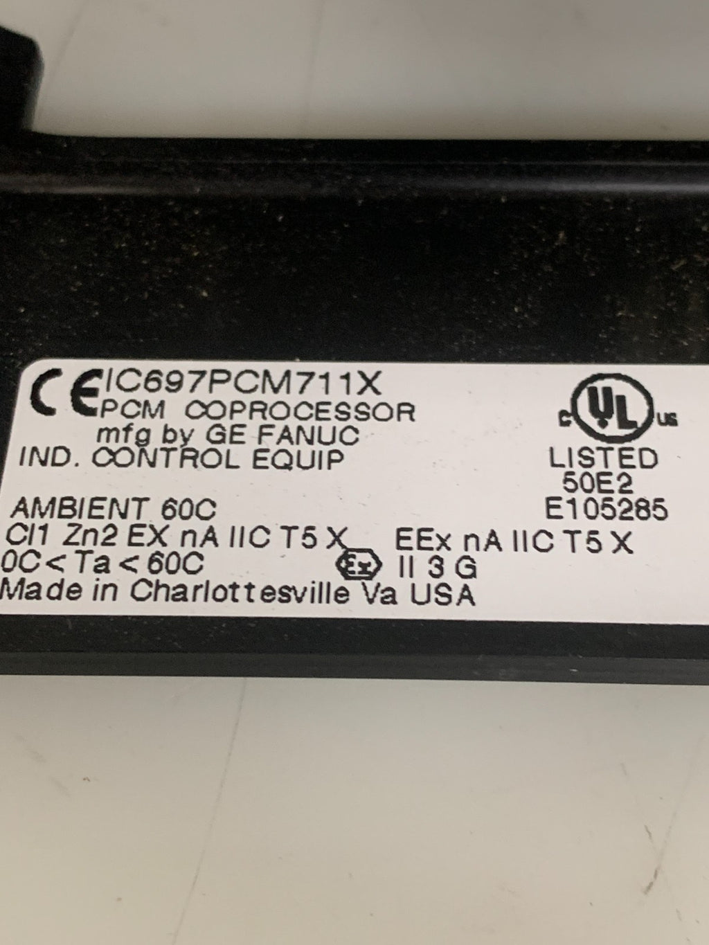 GE/FANUC PROGRAMMABLE PROCESSOR PCMA3 IC697PCM711X