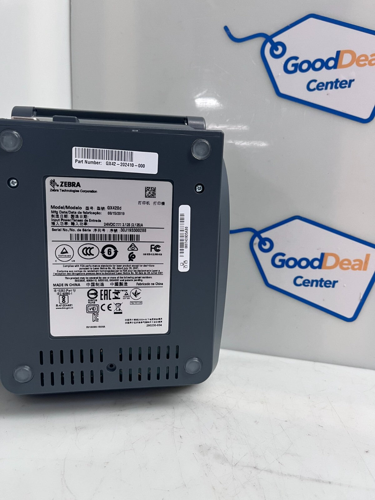 ZEBRA  GX420d Wifi Thermal Printer  GX42-20241C1