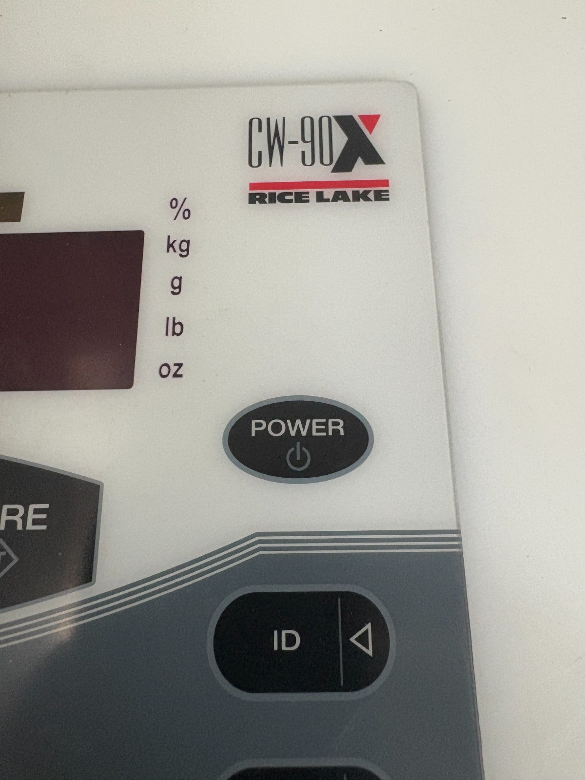 RICELAKE CW-90X INDICATOR TOUCH PANEL 104915 REV E