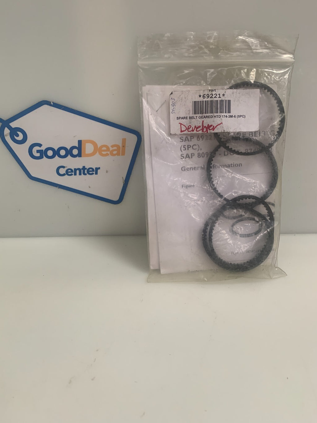 LOT OF 5  XEIKON HTD174-3M-6 GEARED BELT #69221