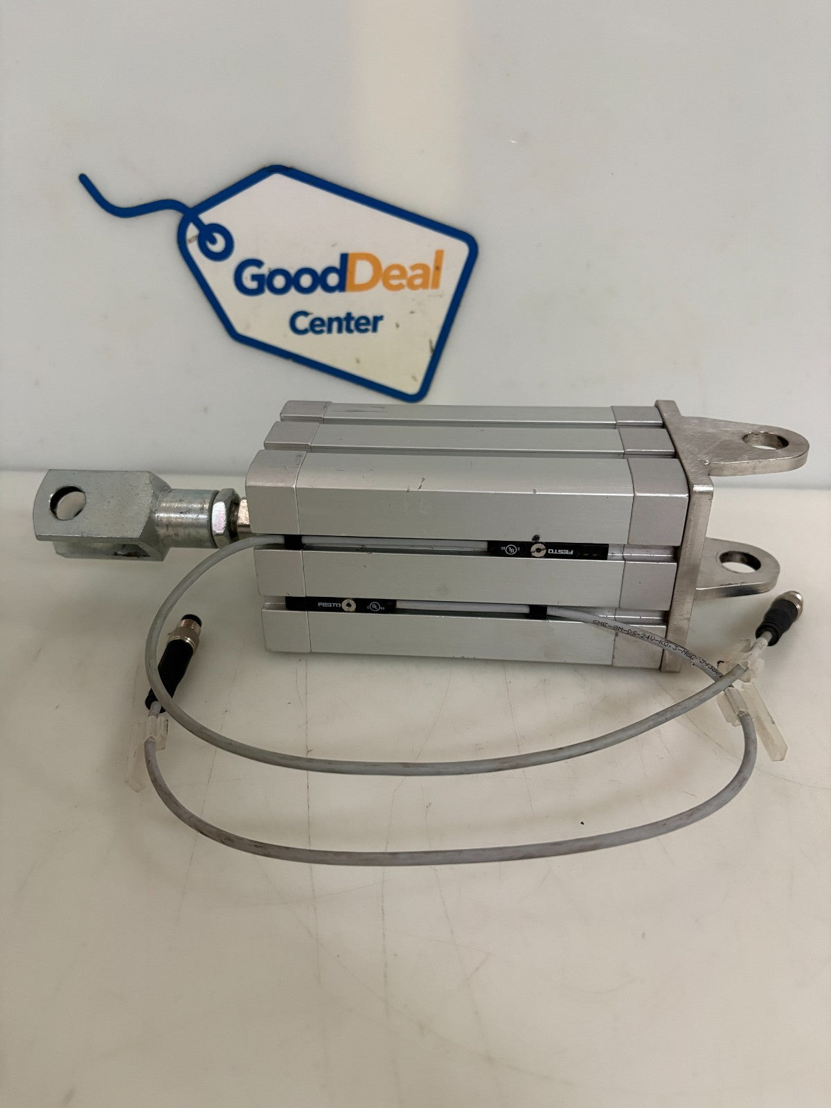 FESTO PNEUMATIC CYLINDER ADN-50-80-A-PPS-A 572699 W/2 FESTO SENSOR0