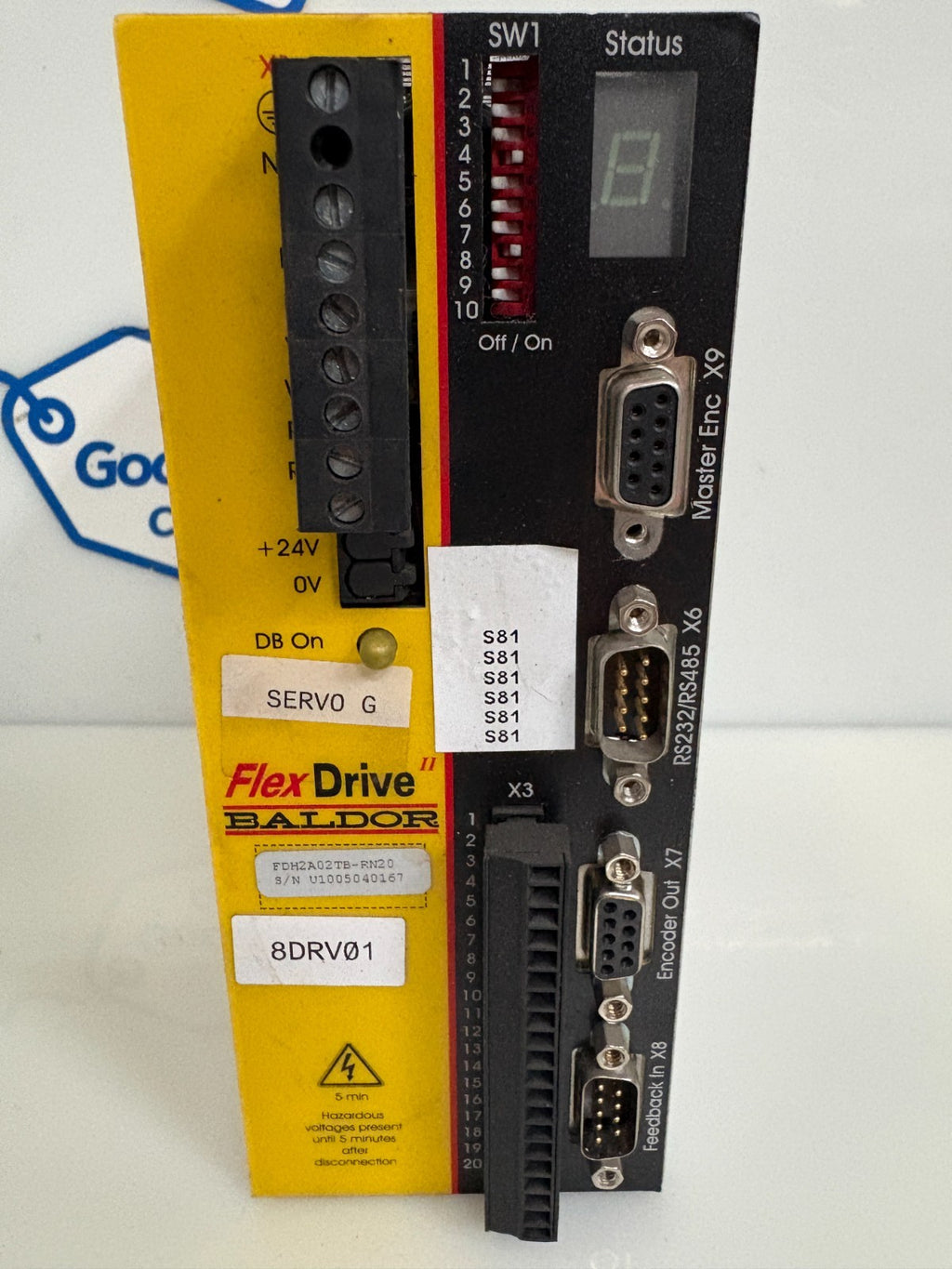 BALDOR FLEX DRIVE D SERVO DRIVE FDH2A02TB-RN20