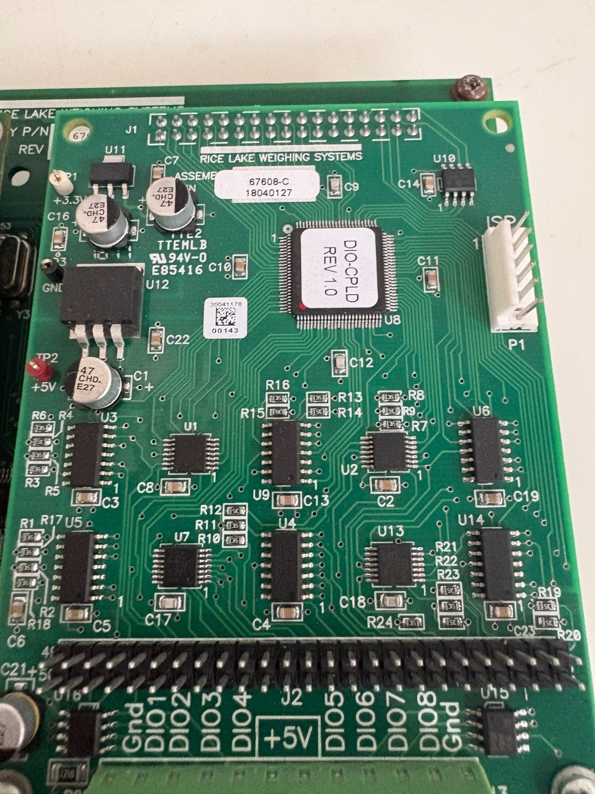 RICE LAKE WEIGHING SYSTEMS ASS CIRCUIT BOARD 67612-D W/67610-J AND 67608-C
