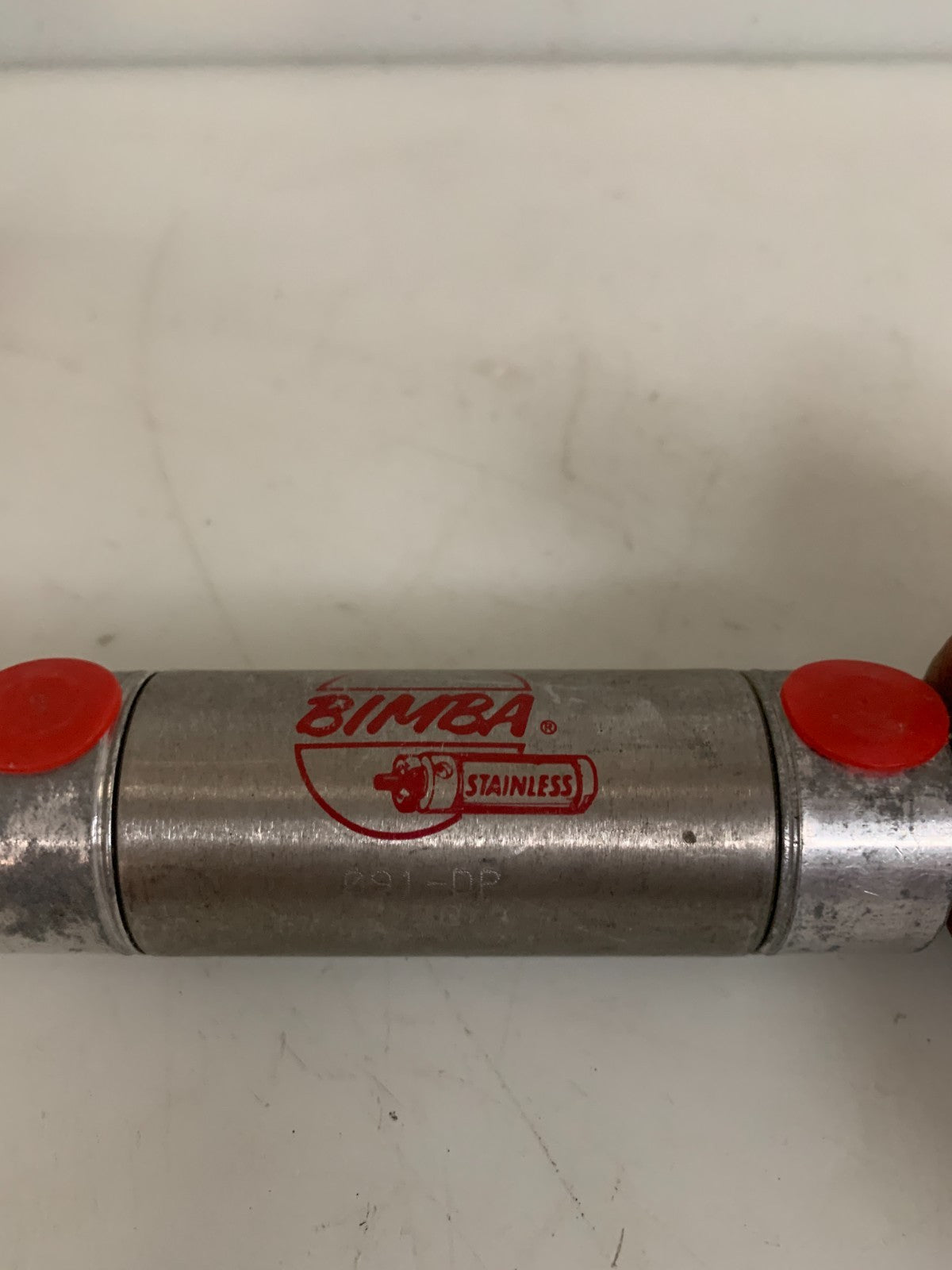 LOT OF 2  BIMBA S.STEEL PNEUMATIC CYLINDER M-91-DP1