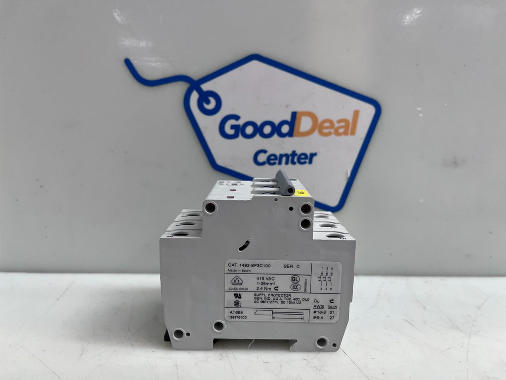 ALLEN-BRADLEY CAT 1492-SP3C100 Circuit Breaker Serie C1