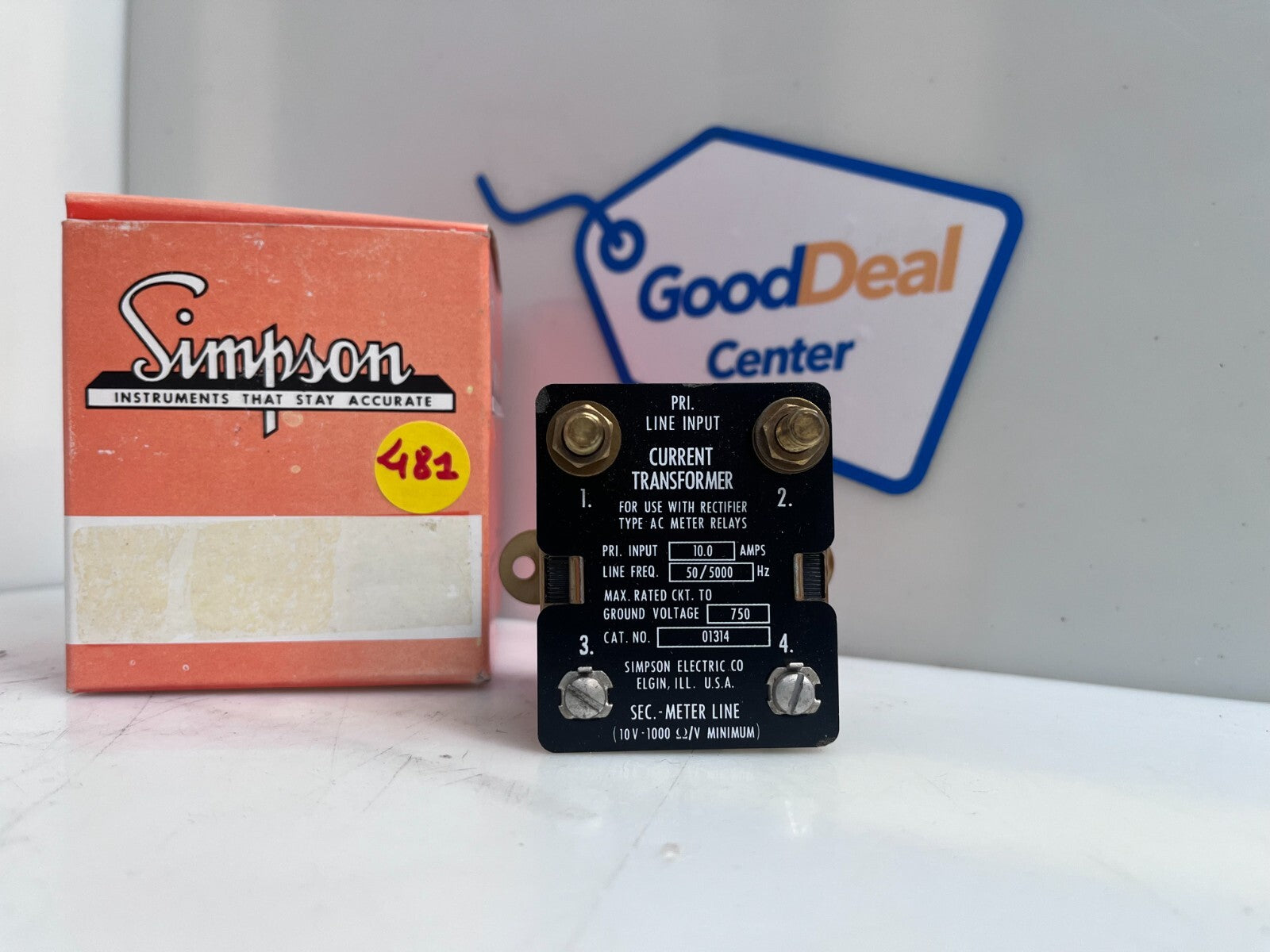 Simpson 01314 Current Transformer 10 A