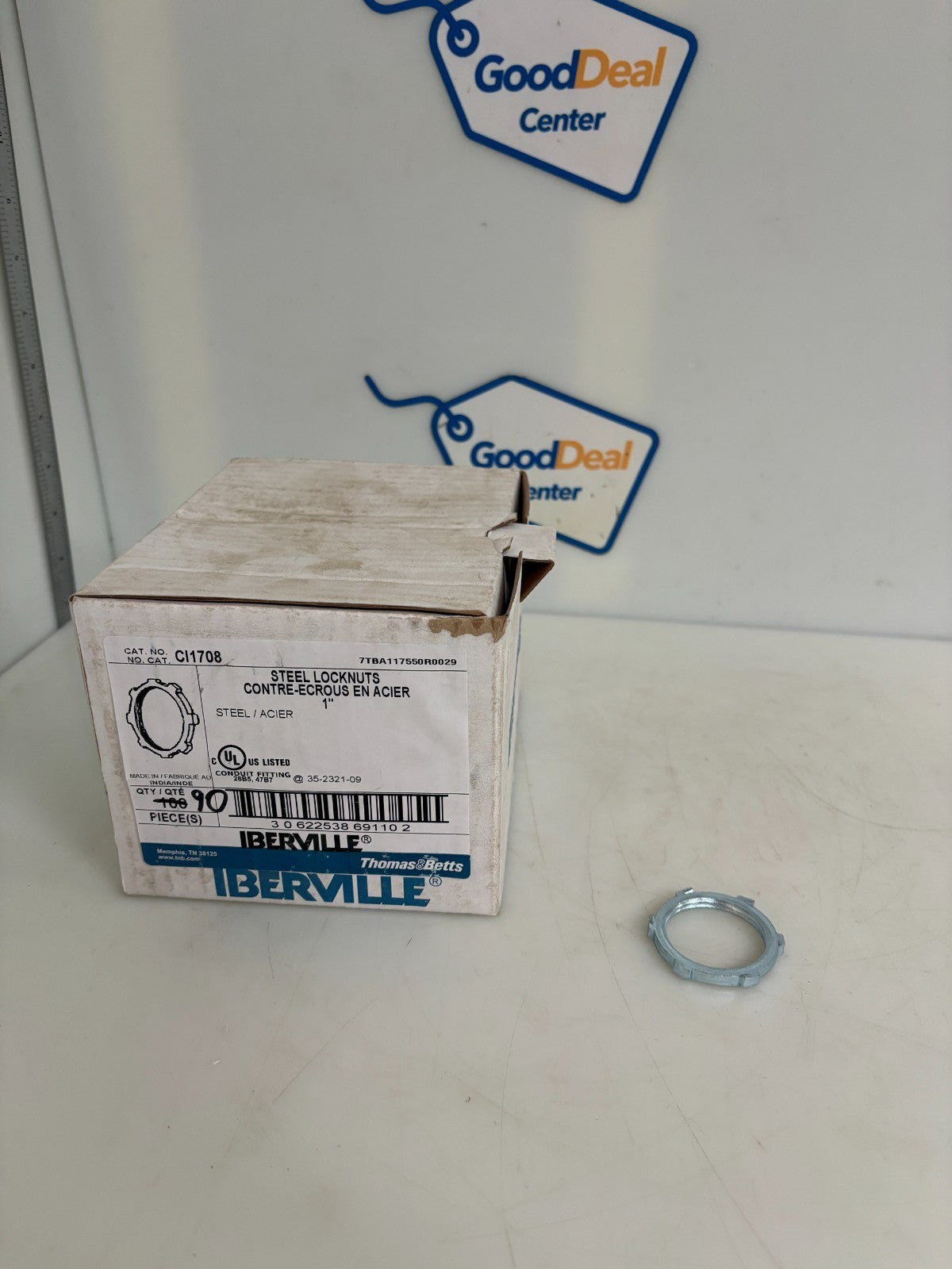 ABB THOMAS & BETTS STEEL 1" LOCKNUTS CI1708 90 IN BOX0