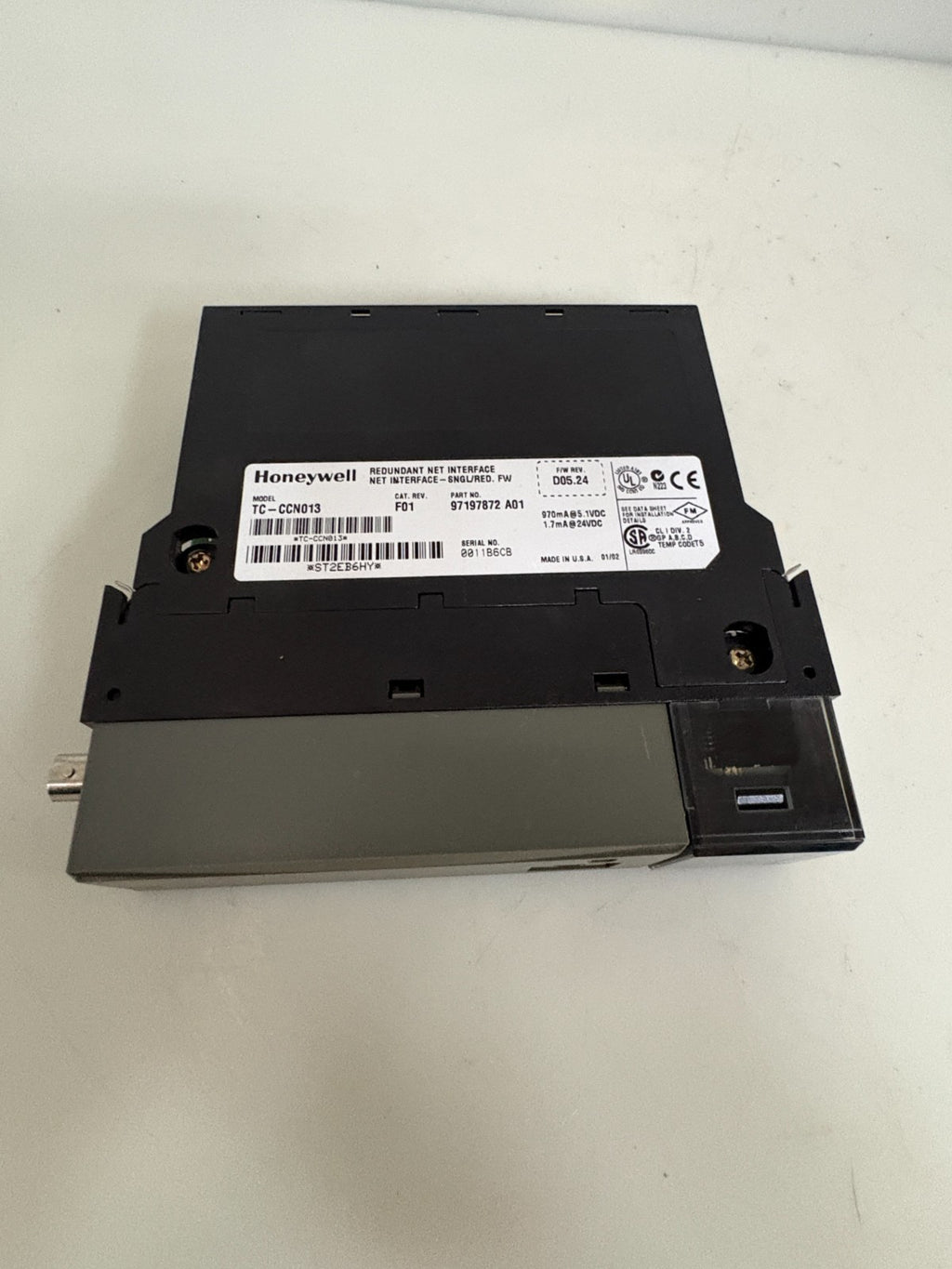 HONEYWELL REDUNDANT NET INTERFACE TC-CCN013 H01 97197873 A01