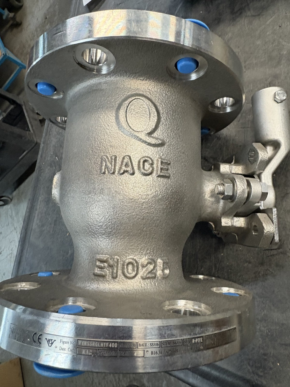 QUADRANT VALVE S.STEEL 4" MANUAL E 1025 NACE F1RSSRGLH1F4003