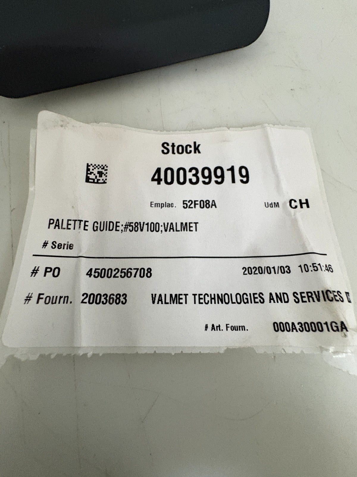 LOT OF 2 VALMET GUIDE 58V1001
