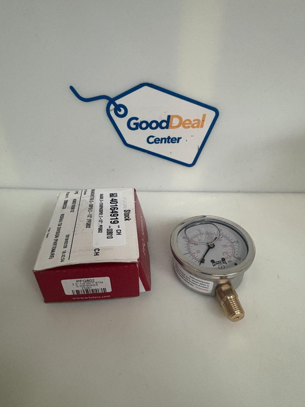 WINTERS 2.5" PRESSURE GAUGE 0-30 PSI #PFQ 802