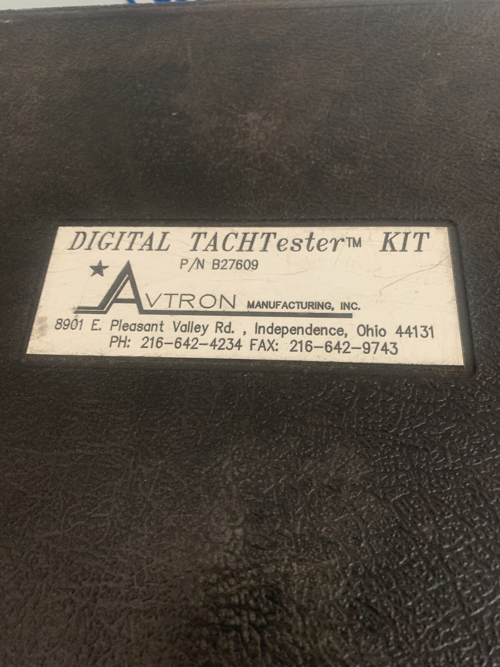 AUTRON DIGITAL TACHTESTER KIT B27 609 COMPLETE W/CABLES AND MANUAL IN CASE5