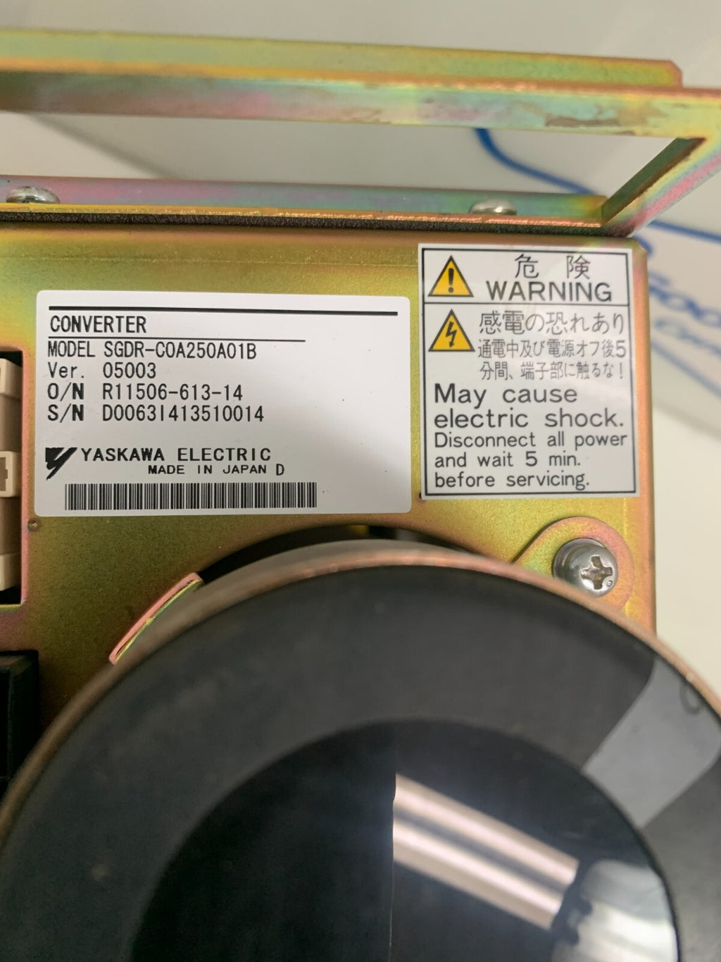 Yaskawa Electric SGDR-C0A250A01B Converter 05003