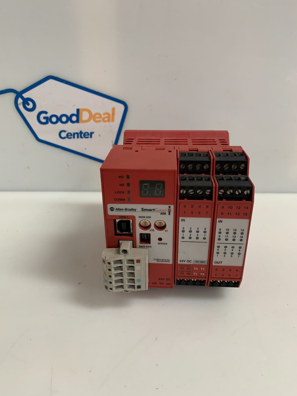 ALLEN BRADLEY SMART GUARD 600 PLC SAFETY CONTROLLER 1752-L24BBB SER A REV B0