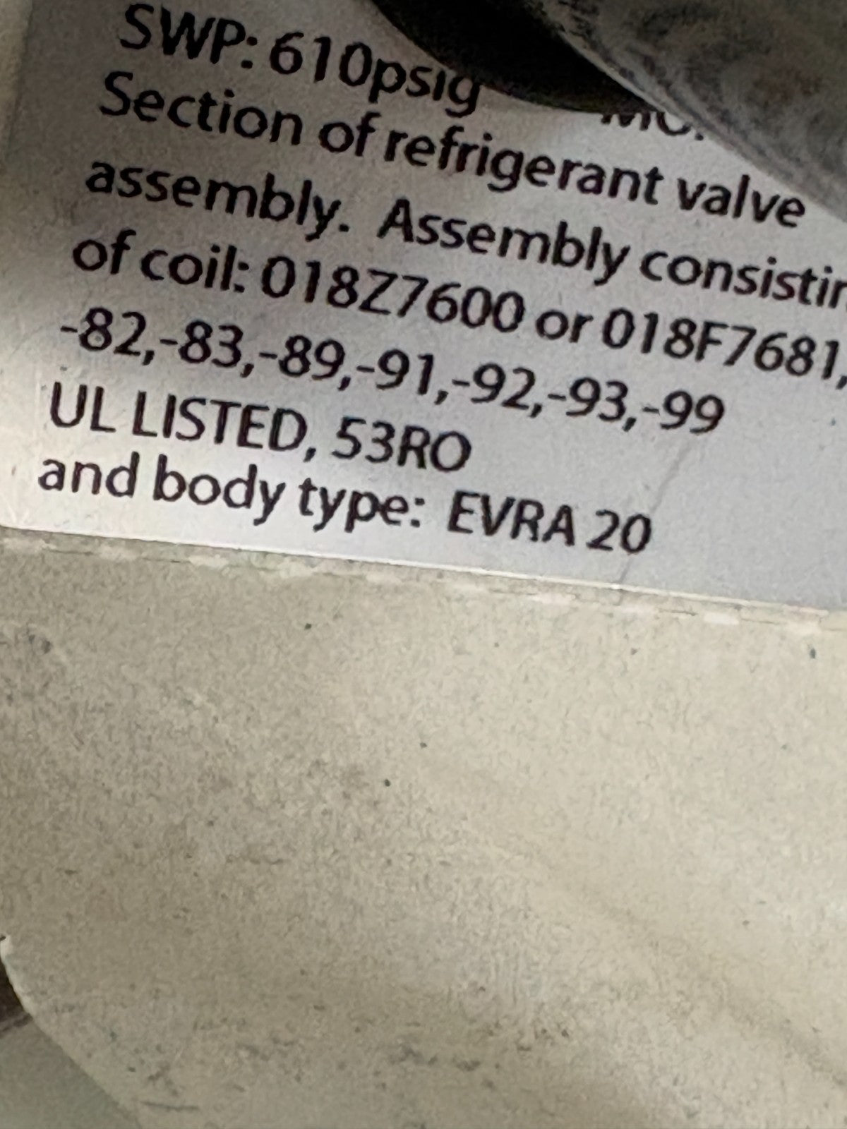 DANFOSS SOLENOID VALVE EVRA 20