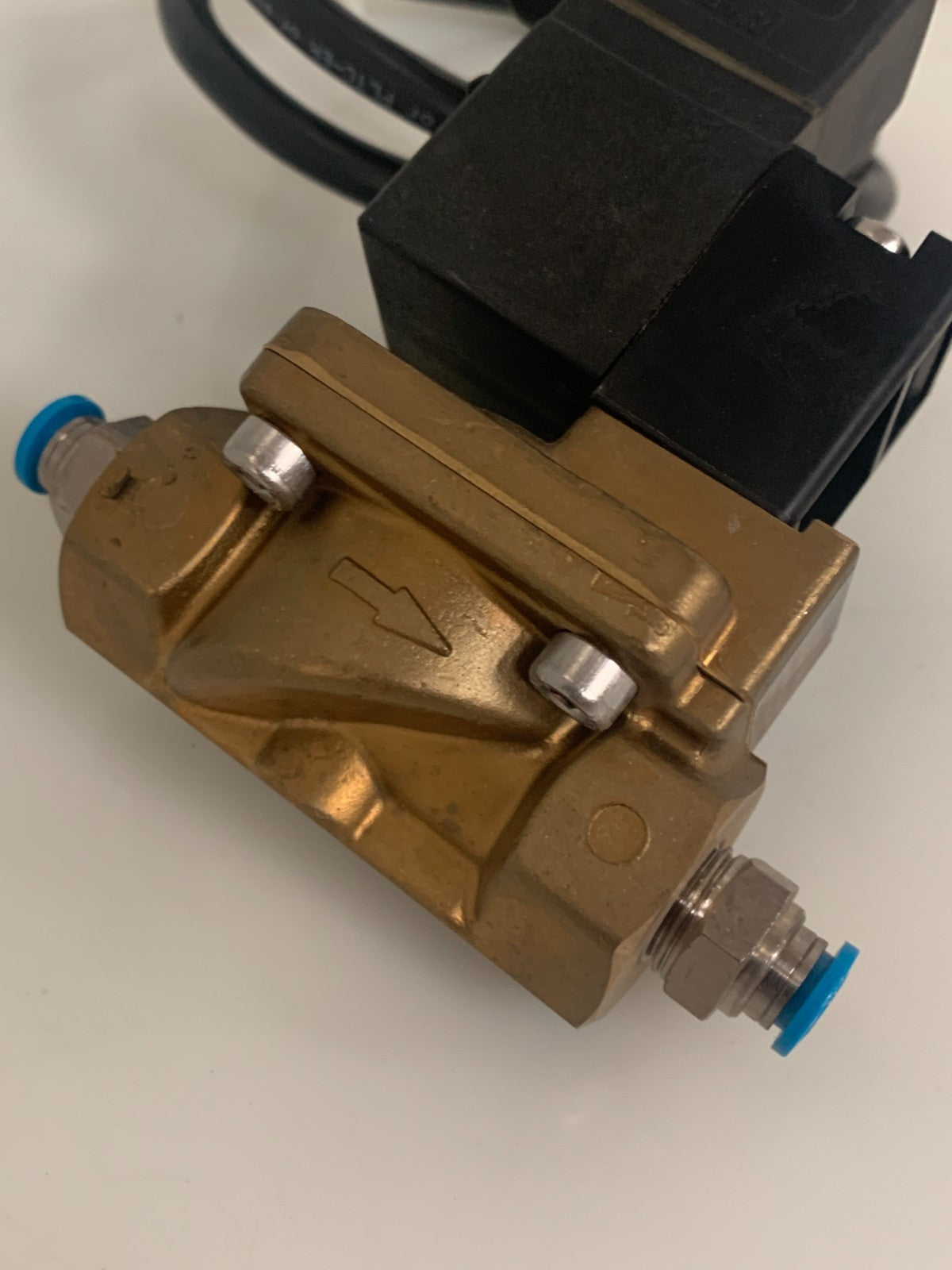 FESTO MAGNETIC VALVE 1/4 MN14-2- 1/4-MS 161725 W/SOLENOID MSN1G-24V2