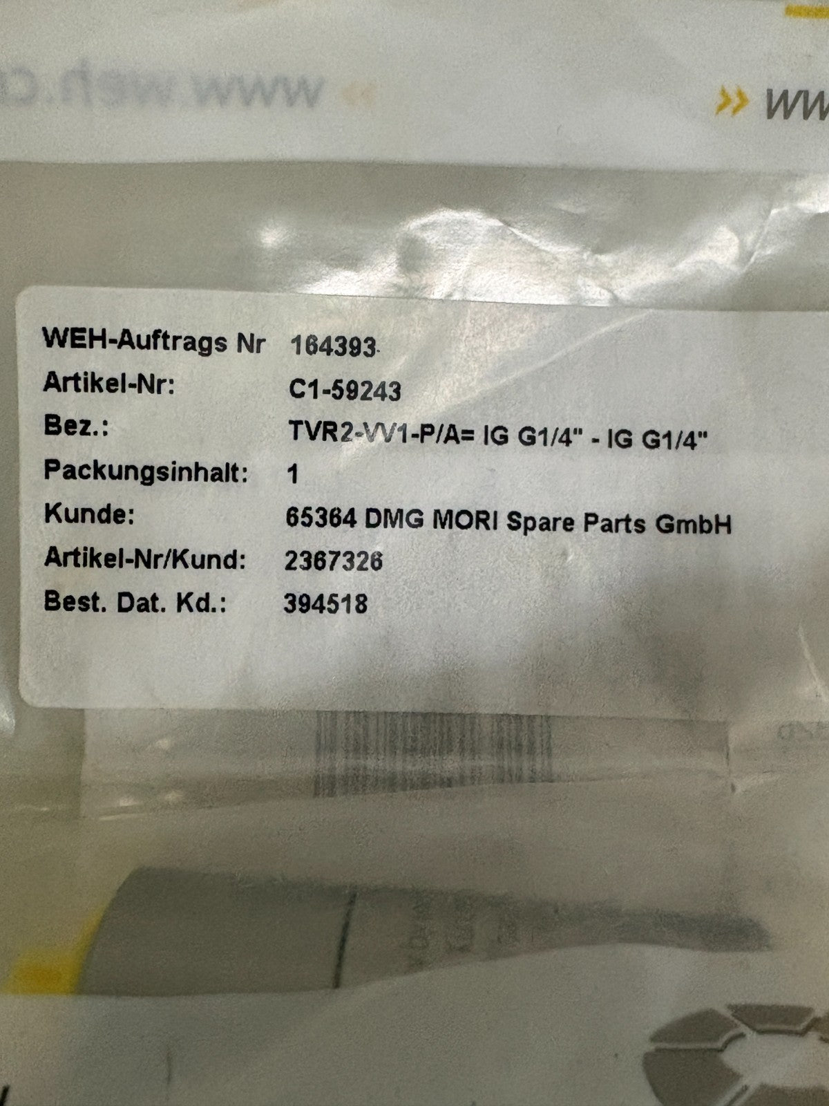 DMG MORI R-S-VENTIL TVR 2 2367326 ZLD 209 32 0023