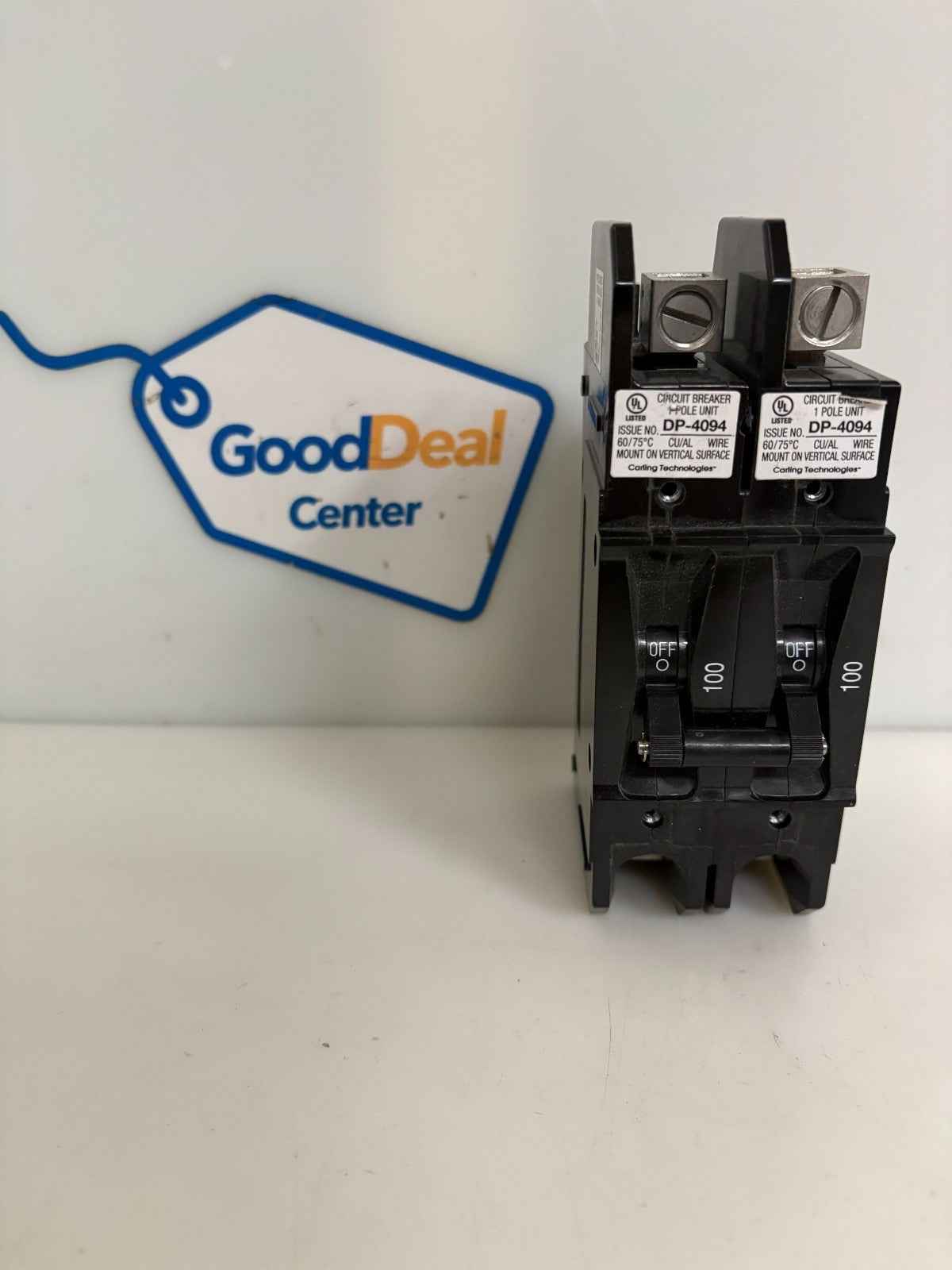 CARLING TECHNOLOGIES 100 AMP BREAKER DOUBLE BREAKER ER2-BO-26-810-32E-DC0