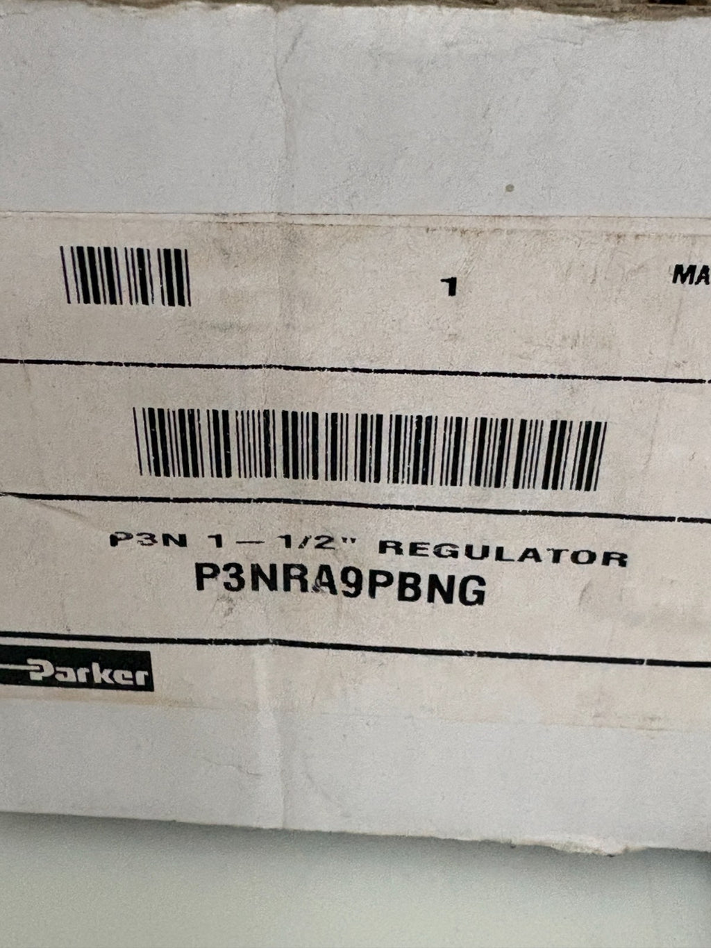 PARKER P3N 1"-1/2" REGULATOR P3NRA9PBNG3