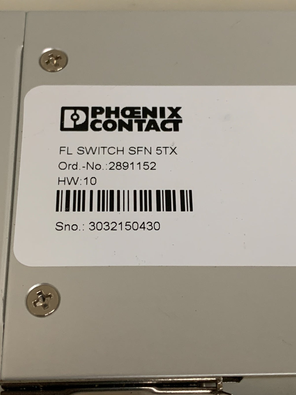PHOENIX CONTACT FL SWITCH SFN 5TX #2891152