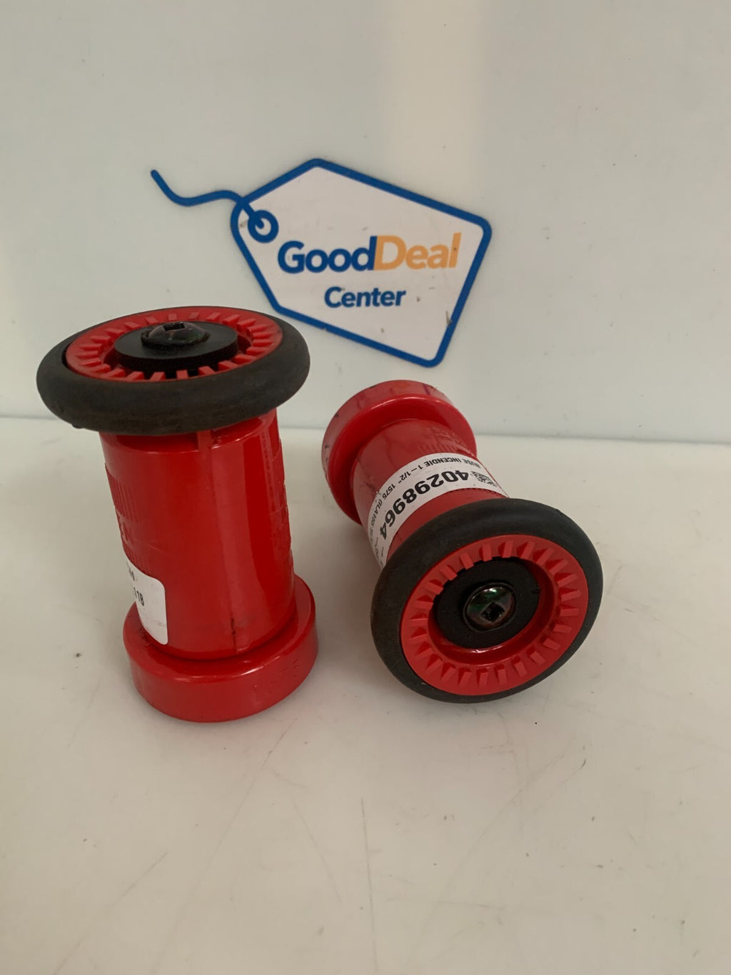 LOT OF 2 FIRE HOSE 1 1/2" SPRAY NOZZLE POLYCARBONATE 39L11B
