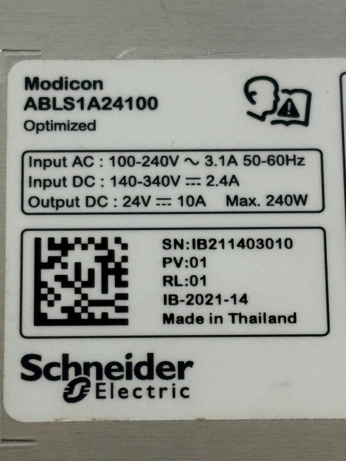 SCHNEIDER ELECTRIC POWER SUPPLY ABLS1A 24100