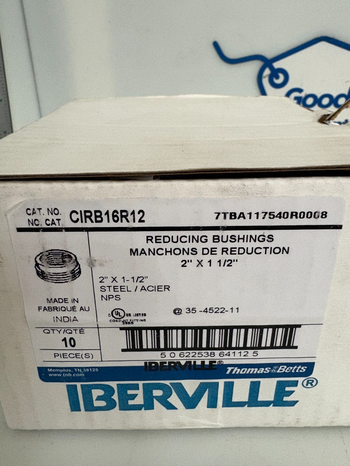 ABB THOMAS & BETTS REDUCING BUSHINGS 2" X 1  1/2"  10 IN BOX2