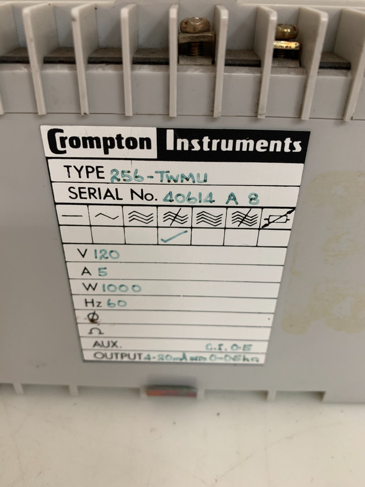 CROMPTON INSTRUMENTS PALADIN R56-TWMU