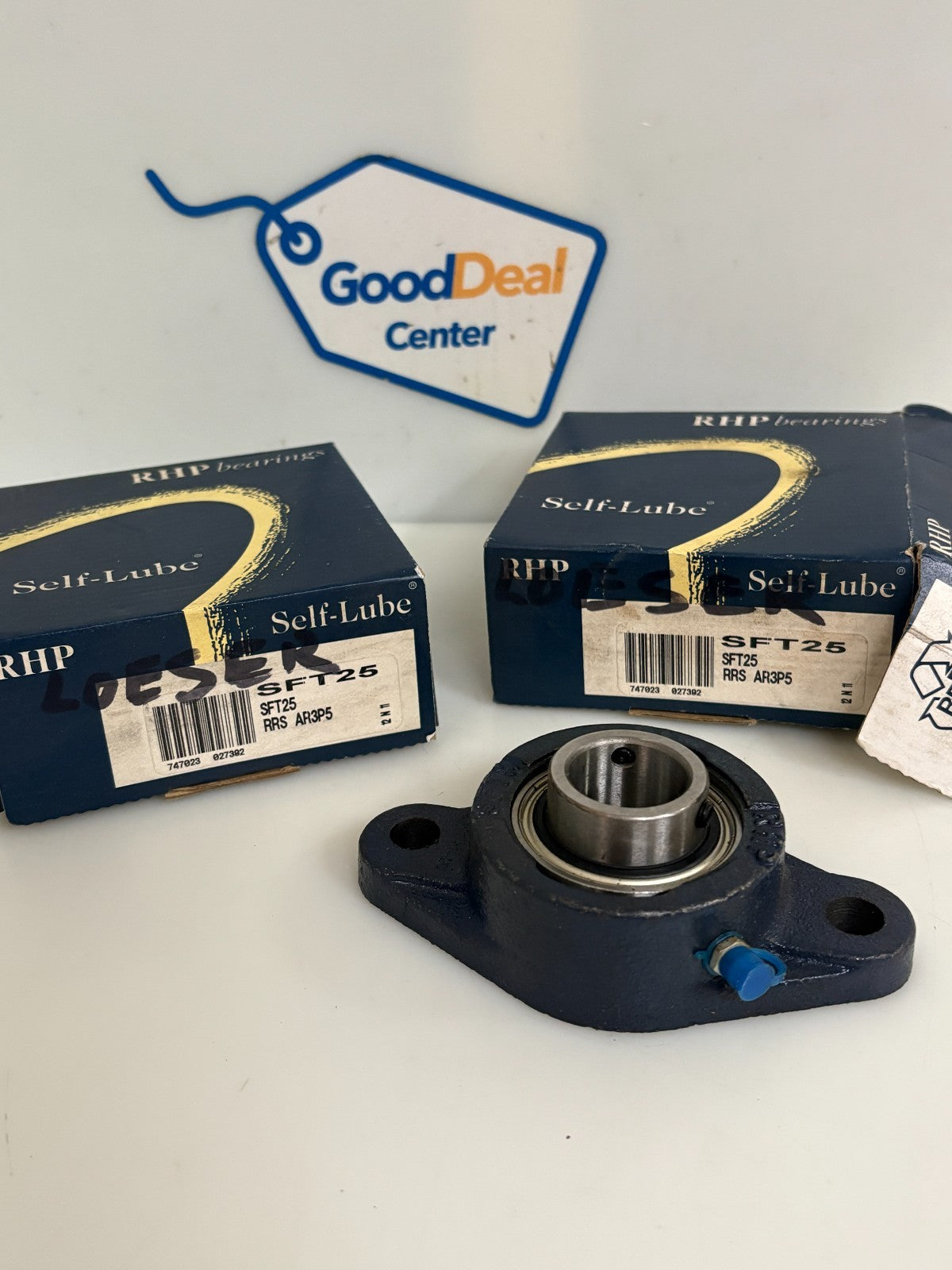 LOT OF 2 RHP FLANGE BEARING 25MM BORE SFT-250