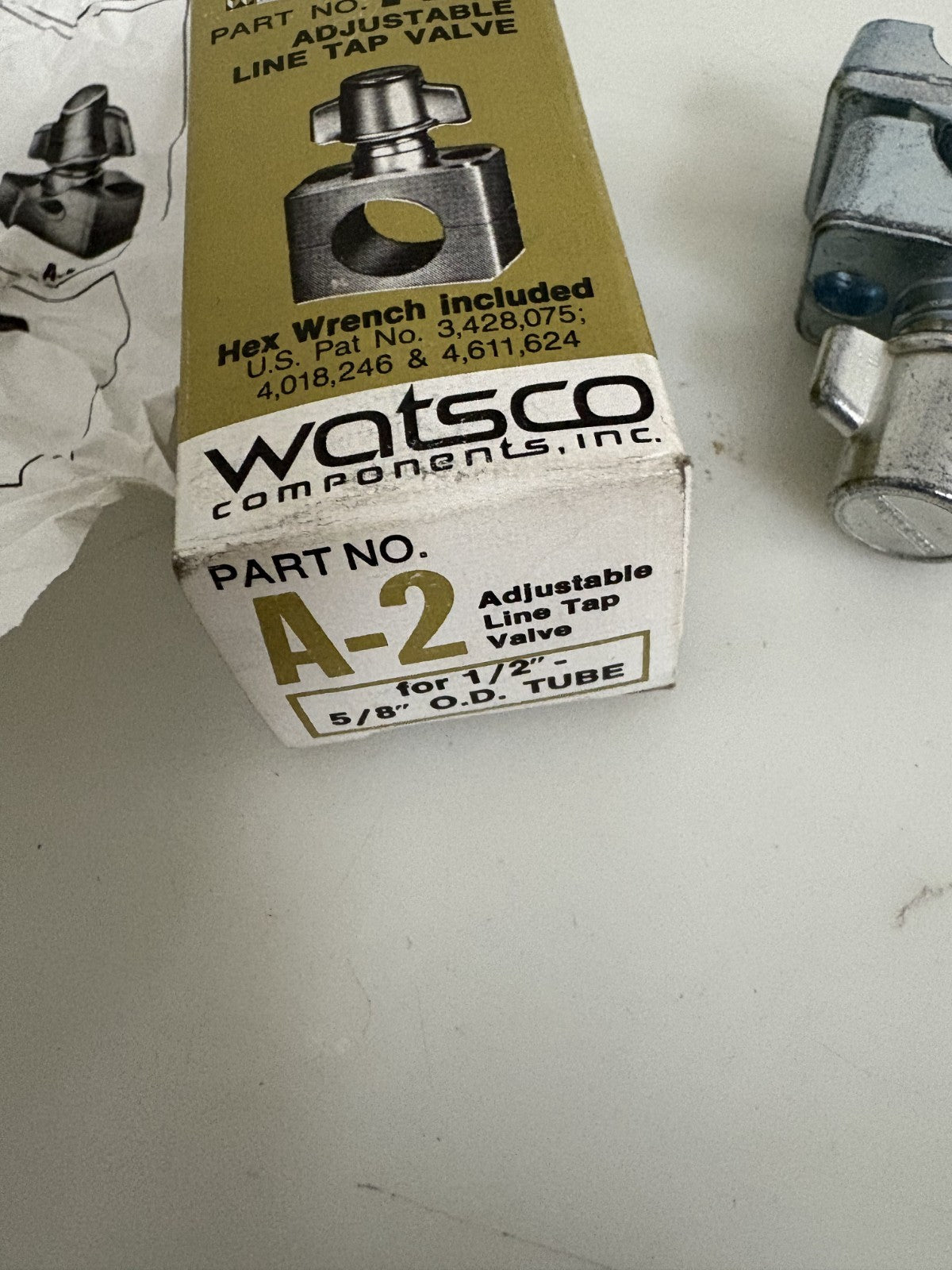 WATSCO COMPONENTS ADJUSTABLE LINE TAP VALVE A-2