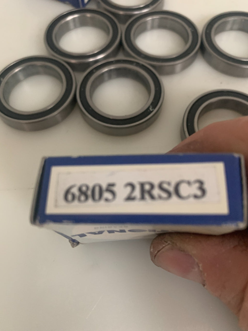 LOT OF 10 NATIONAL BEARING SEAL BALL BEARING SEALED 25X37X7MM #6805-2RSC3