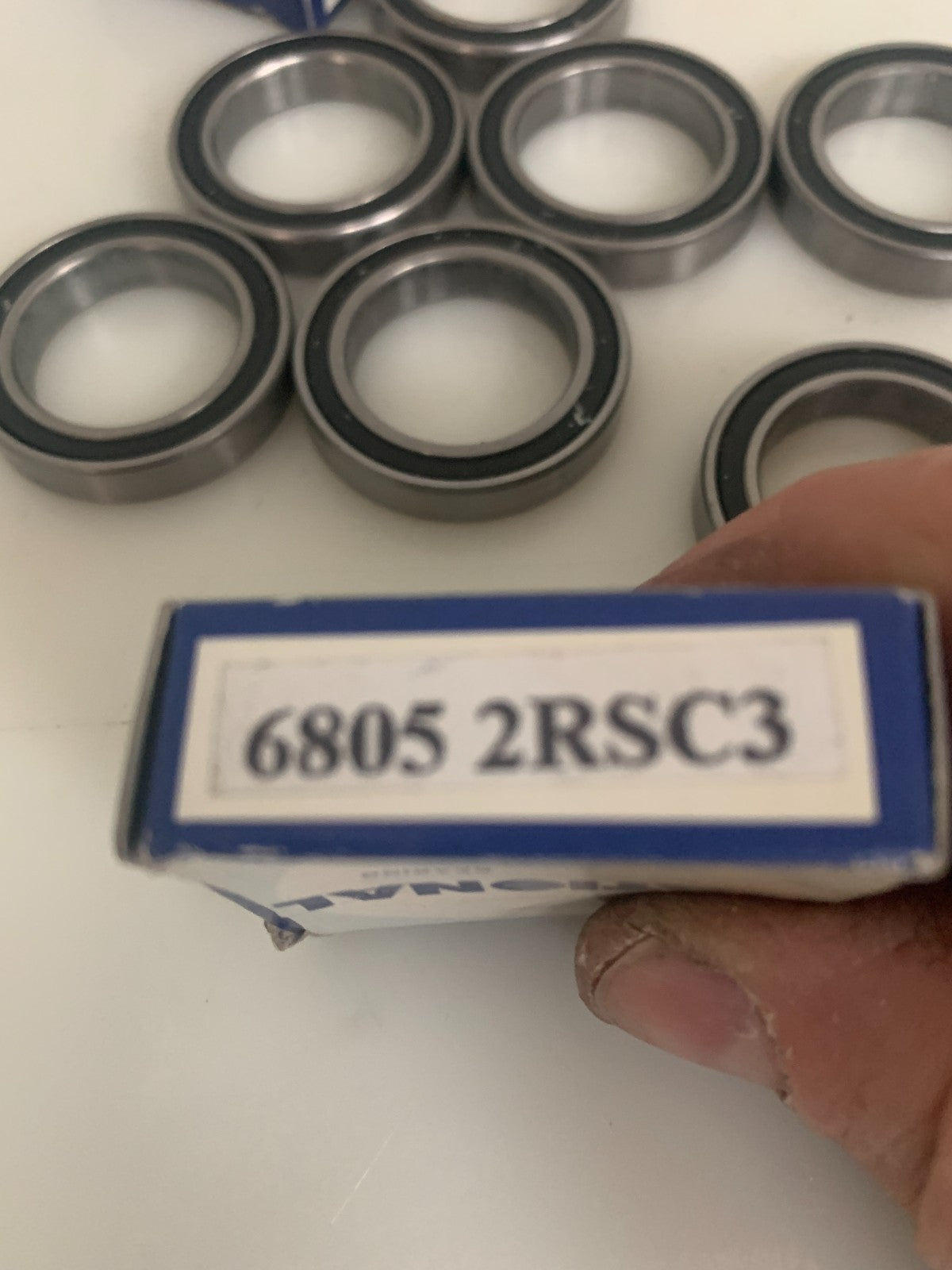 LOT OF 10 NATIONAL BEARING SEAL BALL BEARING SEALED 25X37X7MM #6805-2RSC3