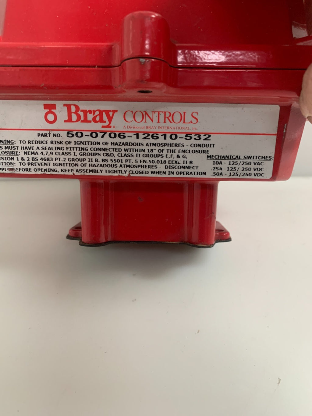 BRAY  Control Valve Status Monitor  50-0706-12610-5321
