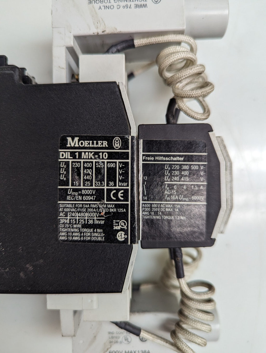 Moeller DIL0MK-10 Protective Coil with RC DIL 250 Surge suppressor