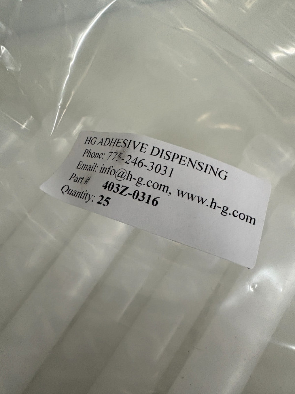 APPLIED ADHESIVE HG ADHESIVE MIXING DISPENSING TUBE 403Z-0316 500/CS2
