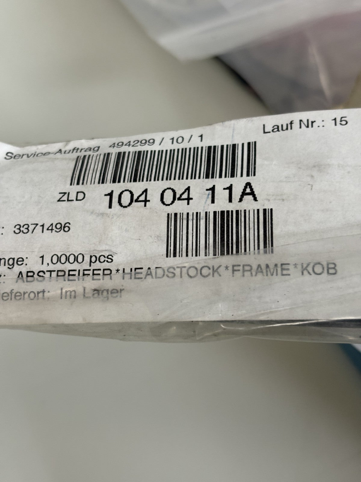 DMG MORI HEADSTOCK FRAME KOB 3371496 537856