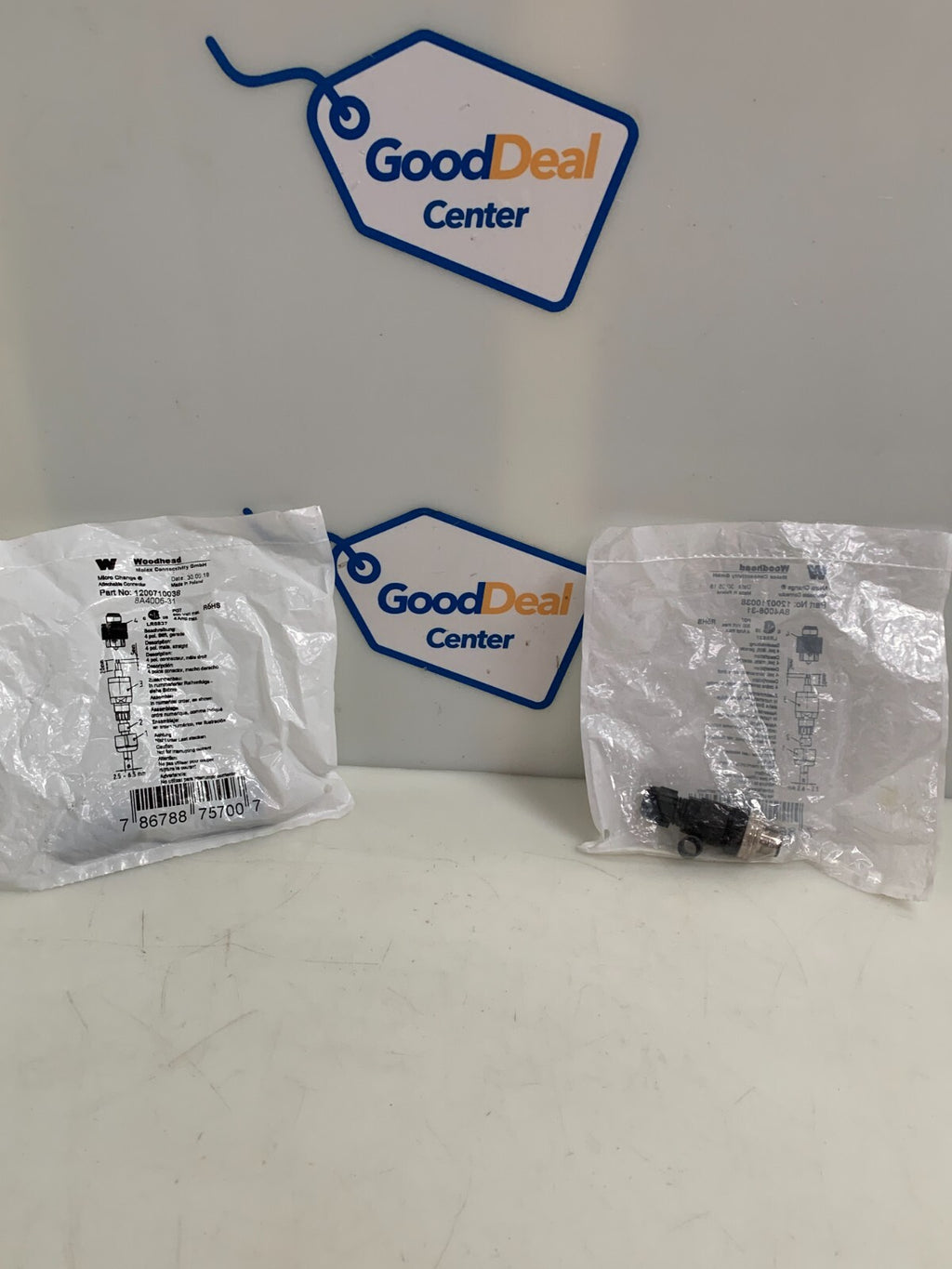 Lot of 2 Woodhead 1200710038 Attachable Connector New in Bag
