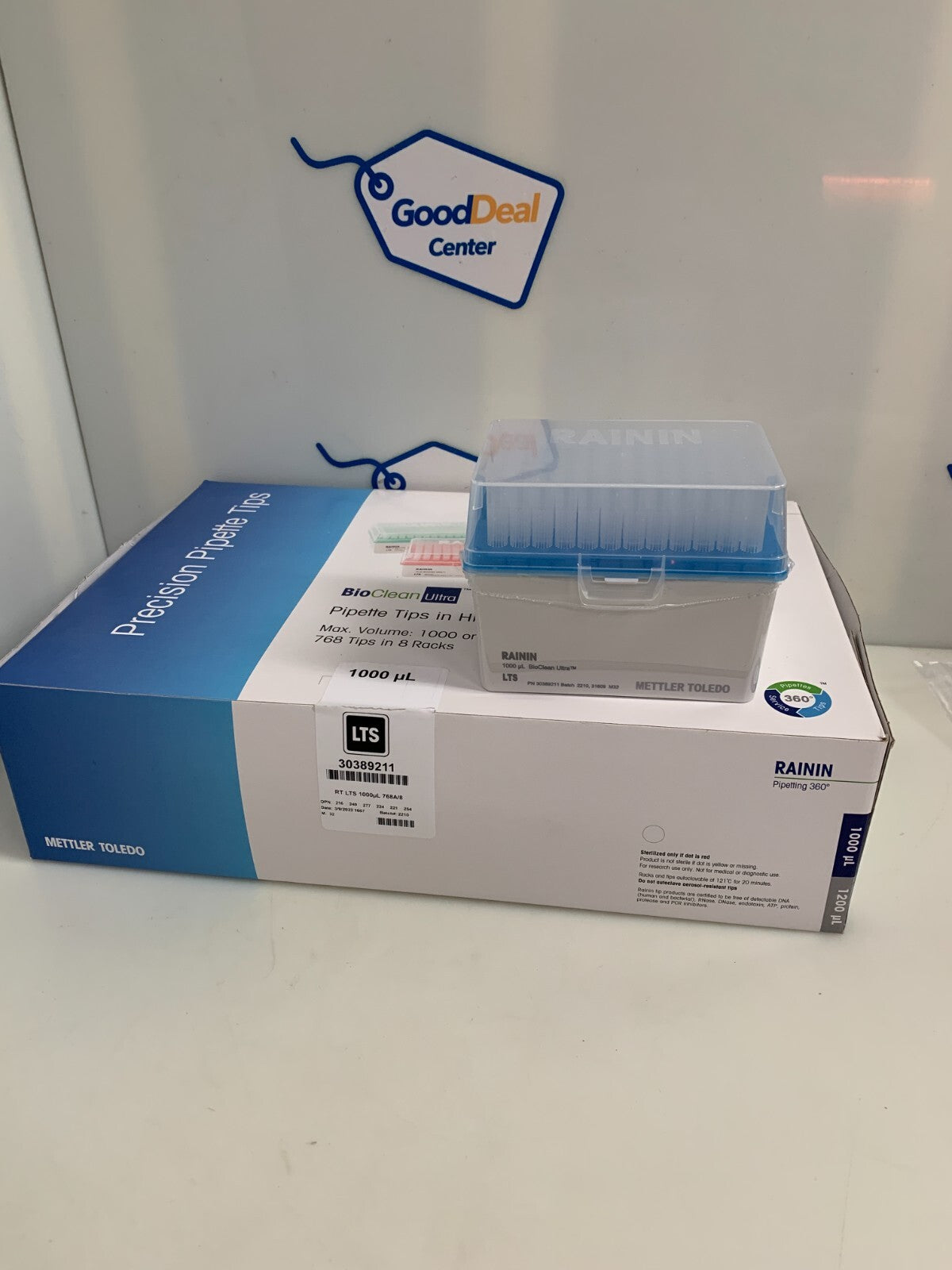 2 BOXES AVAIL METTLER TOLEDO RAININ BIO CLEAN ULTRA PIPETTE TIPS 1000uL 303892110